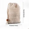 Other Bath Toilet Supplies Handmade Soap Exfoliating Bags Dstring Natural Sisal Bag Net Portable Mesh Foaming Drying The Container Dhkwq