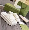 Slippers Slipper Luxury Designer Sandal Lady Slides platform wedge rainbows summer slippers for Women men ladies brands dearfoam Rubber Beach pink bbbn