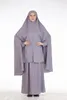 Vêtements ethniques Khimar Hijab Robe Femmes Prière Vêtement Musulman Hauts À Capuche Et Jupe Ramadan Longue Robe Caftan Marocain Abayas Islamique