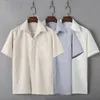 Chemises décontractées pour hommes Haute qualité Hommes à manches courtes Chemise en lin de coton Style chinois Tops traditionnels Vêtements de loisirs Plus Taille