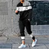 Herrespår Autumn Arrival Man Tracksuit 2 styck uppsättningar varumärke T -shirt Long Pant Fashion Luxury Sport Suit Overized Casual Clothing 230106