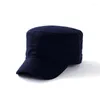 Casquettes de baseball Vieil Homme Hiver Plein Fermé Feutre Casquette À Visière Homme Extérieur Équipé Plat Armée Chapeaux Hommes Grande Taille Laine Baseball 56-59cm 59-66cm