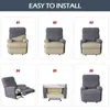 Chair Covers Knitted Recliner Sofa Cover Stretch Sofas Protector For Living Room Lazy Boy Relax Armchair 1 2 3 4 Seater Home Decor 230105