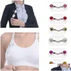 Pins Brooches Magnetic Eyeglass Holder Stainless Steel Eyewear Safety Brooch Reader Fashion Drop Delivery Jewelry Dhwxo