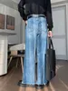 Heren jeans zcsmll herfst winter vintage los rechte jongens 2023 mode solide kleur casual denim broek mannelijk getij