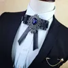 Bow Ties Męski krawat dla mężczyzn 2023 Vintage Bowtie Pajaritas Diamond Akcesoria ślubne Motyl Cravate Pour homme