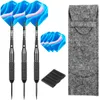 Darts CyeeLife 26 Grams Pro Steel Tip Dart set with bag Aluminium shafts 6pcs PET Flights 0106