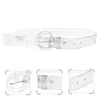 Belts Belt Waist Transparent Clear Women Wide Dress Jelly Summer Accessories Stylish Grommet Single Jeans Strapbuckle Pvc