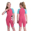 s Enfants Combinaisons Shorty Jeunes Combinaison 2mm Néoprène Maillot de Bain pour Enfants Filles Toddler Aquagym Natation Plongée Surf 230106