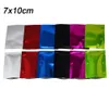 7x10cm Small Open Top Mylar Bag Packaging Pouch Flat Type Colorful Aluminum Foil Bags Bulk Food Vacuum Heat Sealable Bag