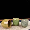 Tassen Untertassen 1 Stück / 3 Stück japanischer Stil Keramik Teetasse Porzellan Keramik Trinkgeschirr Wein Kaffeetasse Celadon Teetasse Großhandel