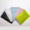 13x21cm Multi colori Zipper Pure Mylar Foil Stand Up Matte Packaging Bag Foglio di alluminio puro Custodia riutilizzabile per alimenti