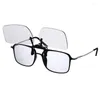Solglasögon ramar blå strålblock glasögonklipp dator spel glasögon glasögon klämma på anti-fatigue ögonstamstrålningsskydd