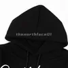 Designer Fashion Mens Hoodie Art Lettre Imprimer Pull À Col Ras Du Cou De Luxe Casual Pull Top Blanc Noir