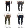 Herrbyxor män byxor smala fit casual fitness sweatpants gym magra löpning