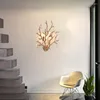 Wall Lamps Original Crystal Light Post-Morden Unique Branch All Copper Bed Room Night Stand Living Background Hallway