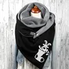 Scarves And Scarfs Women'S Retro Print Bohemian Scarf Shawl Triangle Winter Warm Short Headscarf Oversize