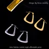 Boucles d'oreilles cerceaux 316l en acier inoxydable 2023 EST Fashion Gold Color Niche Brouilles d'oreille atmosphère d'oreille Gift Gift Woman