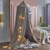 CRIB NETTING BABY MOSQUITO FÖR GIRLS PRINCESS HUNGDE DOME Sängkläder Bedopy Tält Curtain Room Decor 230106