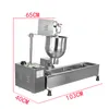 400–720 Stück/Stunde Edelstahl-Donuts-Herstellungsmaschine, automatische Donuts-Bratmaschine, Lebensmittelverarbeitungsausrüstung mit 3 Formen