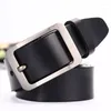 Belts Classic Mens Business Leisure Fashion Metel Pin Buckle Leather Midje Strap Yuppie Jeans Accessories 3.8cm Cinto Office