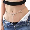 Belts Body Chain Silver Gold Waist With Tassel Party Night Club Shinning Jewelry