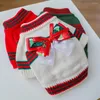 Dog Apparel 1Pc Winter Happy Christmas Sweater Small Clothes Puppy For Pet Knitting Crochet Cloth