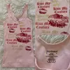 Женские танки Camis xingqing сексуальные милые майки для женщин для женской одежды Lip