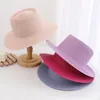 Chapéus largos de abrangência Chapéu de praia de verão feminina colorida palha externa para homens Protecção unissex Bump top 2023