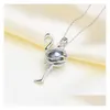 Charms 925 Sterling Sier 810Mm Flamant Rose En Forme De Diffuseur D'huile Essentielle Collier Médaillon Perle Cage Pendentif Accessoire Diy Bijoux Drop Dholf