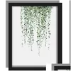 Paintings Green Plant Digital Painting Modern Decorated Picture Framed Fashion Art Painted El Sofa Wall Decoration D Dbc Dh14961 Dro Dhu1G