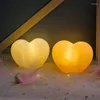 Nachtlichten Solid kleur LED Licht Creatief hartlampen Romantisch huwelijksfeest Valentijnsdag Geschenk decoratie Lamp bed decor