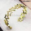 Bileklik 4 Parça Yıldız Bangles Mix Renkler Dolu Metal Bigh Kalitesi Kadınlar Moda Mücevherleri Zirkon Aksesuarlar Bilezikler 51150