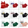 Kvinnors tvådelade byxor Shorts Set Tank Topshorts Summerkläder för kvinnor Sport Fitness Plus Size Suit Tracks Duits grossistföremål 230106