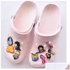 Shoe Parts Accessories Boys Girls Shoes Flower Pvc Charms Hole Garden Fit Bands Bracelets Croc Jibz Kids Gifts Decoration Wristban Dhx2P