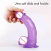 NXY DILDOS DONGS Realistyczny dildo 7 8 cali fioletowy penis dla początkujących z mocną ssącą kubek seksu zabawka kobieta pochwę g Anal Pro6953719