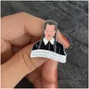 Accessoires de dessin animé Addams Family Pin Émail dur Mercredi Couleur plus foncée Broches de revers Creative S Bijoux Bouton Badges Cadeau pour F Dh9K3