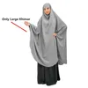 Roupas étnicas Um pedaço grande oração khimar hijab vestimenta no alto niqab mulheres muçulmanas vestido abaya burqa manto kaftan ramadan adoração