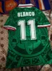 1997 1998 Edition Mexico Retro Soccer Jersey 2006 1995 1986 1994 BLANCO LUIS GARCIA RAMIREZ uniformes de football de l'équipe nationale Hernandez Classic 666