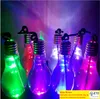 Gloeilamp drank water fles melkthee plastic sap drink creatieve luminescentie beker met stroming home bar drinkware gereedschap