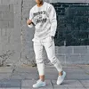 Herrespår Autumn Arrival Man Tracksuit 2 styck uppsättningar varumärke T -shirt Long Pant Fashion Luxury Sport Suit Overized Casual Clothing 230106