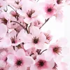 Flores decorativas Simulação artificial Simulação Cherry Blossom Pêssego Ramo de férias Decoração da decoração da casa Viva El Flor