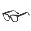 Montature per occhiali da sole Anti-blue Light Plastic Titanium Retro Square Rivet Occhiali Uomo Donna Optical Fashion Computer EyeGlasses 50048