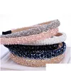 Hair Accessories Mticolor Crystal Glass Headband Fashion Handmade Band For Women Girls Hairband Jewelry Drop Delivery Baby Kids Mater Dhgfe