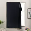 Curtain Black Punch Free Blackout Shading Anti UV For Living Room Bedroom Window Easy Install Drapes Kitchen 230105