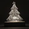 Lamp Holders Rectangle Display Pedestal Glass Art Base Wooden Stand LED Night Light Decoration