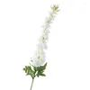 Decorative Flowers 1Pc Artificial Flower Natural Home Decor Lightweight Branch Leaf Fake Delphinium For Wedding