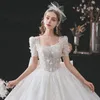 2023 Dubai Luxury A Line Wedding Dresses Plus Size Chapel Train Sweetheart Vestido de Novia Appliced ​​Bridal Wedding Clows Custom Made Made
