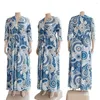 Plus Size Dresses Women 5xl V Neck Print Bandage Dress 2023 Summer Fashion Evening Belt Robe Lady Wholesale Aesthetic Clothing