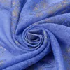 Scarves European Fashion Bronzing Dandelion Printed Scarf Luxury Glitter Shawl Elegant Autumn Winter Warm TR Cotton